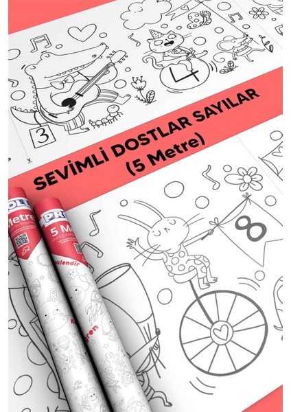Luxury Sayılar Boyama Kağıdı 1 Adet