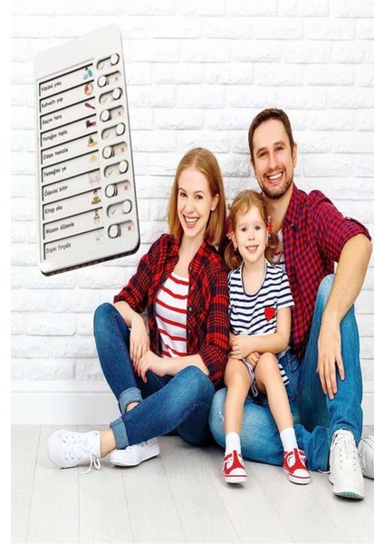 Luxury Çocuk Günlük Rutin Checklist Kontrol Listesi Eğitici Oyuncak Ahşap Yapılacaklar Listesi 1 Adet