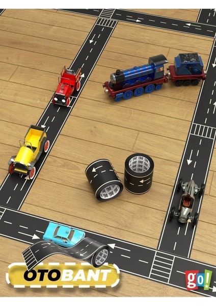 Luxury Otobant Eğitici ve Eğlenceli Yol Yapım Bandı - Çocuk Trafik Bantı - Road Tape Oyun Bandı 1 Adet