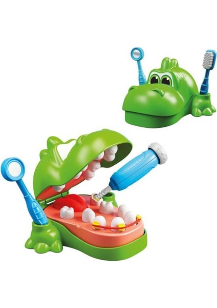 Luxury Sevimli Dişçi Dino Oyun Hamuru Set + Diş Doktor Aksesuarları Oyuncakları 1 Adet