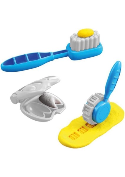 Luxury Sevimli Dişçi Dino Oyun Hamuru Set + Diş Doktor Aksesuarları Oyuncakları 1 Adet