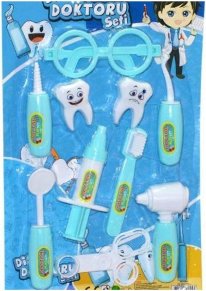Luxury Sevimli Dişçi Dino Oyun Hamuru Set + Diş Doktor Aksesuarları Oyuncakları 1 Adet