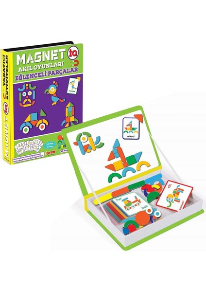 Luxury Magnet Iq Yaratıcı Şekiller Manyetik Puzzle Mıknatıslı Neşeli Dostlar Bultak Set 1 Adet