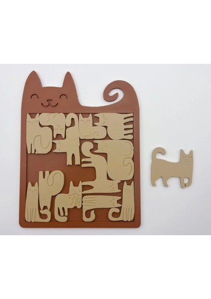 Luxury Tatlı Kedi Puzzle: Parçaları Birleştirin, Mutluluğu Keşfedin! 1 Adet