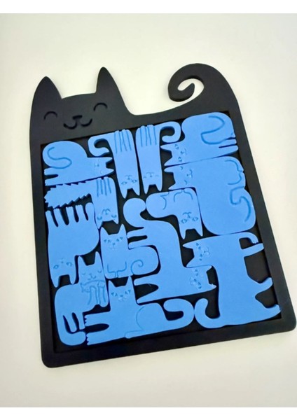 Luxury Tatlı Kedi Puzzle: Parçaları Birleştirin, Mutluluğu Keşfedin! 1 Adet