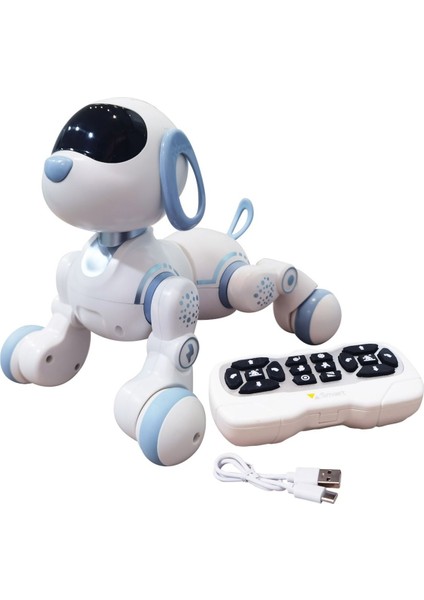 Luxury Uzaktan Kumandalı ve Sensörlü Akıllı Robot Köpek / Sesli Müzikli Işıklı / 30 Farklı Fonksiyon Vardem 1 Adet