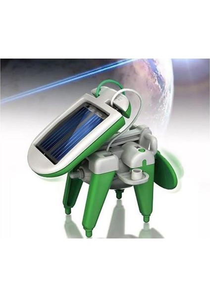 Luxury Güneş Enerjili Yapay Robot Yapıcı Seti 6 Lı Solar Kit Transformers 1 Adet