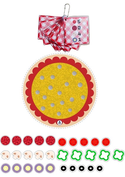 Luxury Çocukların Ince Motor Becerilerini Geliştiren Eğitici Pizza Yapım Etkinliği 1 Adet