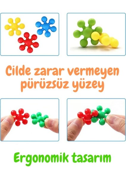Luxury Kar Tanesi Eğitici Yaratıcı Molekül 6 Renk 120 Parça Eğitici Oyuncak 1 Adet indirimleri