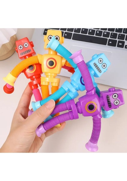 Luxury Vantuzlu Zürafa Eğitici Uzayan Boru Zürafa Teleskopik Yapışkanlı 1 Adet Yeni Model Robot 1 Adet fiyatları