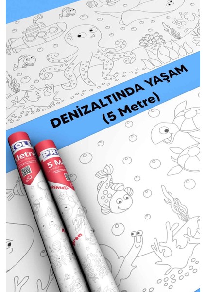 Luxury Denizaltı Boyama Kağıdı 1 Adet