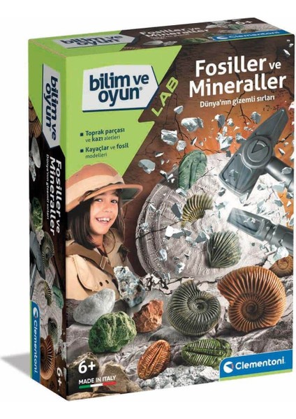 Luxury Bilim ve Oyun: Fosiller ve Mineraller Kazı Seti 1 Adet
