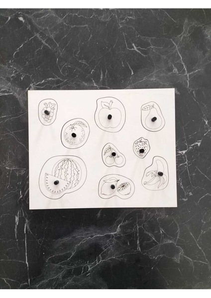 Luxury Eğitici Materyaller, Tak Çıkar Materyal, Materyal, Eğitici Oyuncaklar, Meyveler 1 Adet