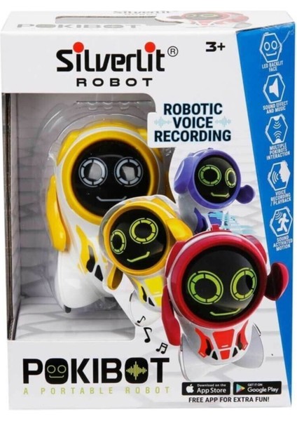 Luxury SIL/88042 Silverlit Yapay Zekalı Pokibot Robot 1 Adet