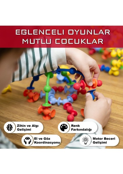 Luxury Vakum Molekül 25 Parça Yapı Taşları Fidget Duyusal Eğitici Oyuncak 1 Adet