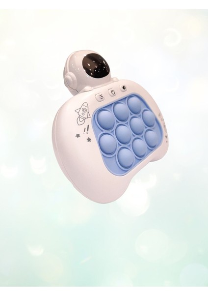 Luxury Elektronik Popit, Quick Push Konsol Uçan Astronot Model Mavi 1 Adet