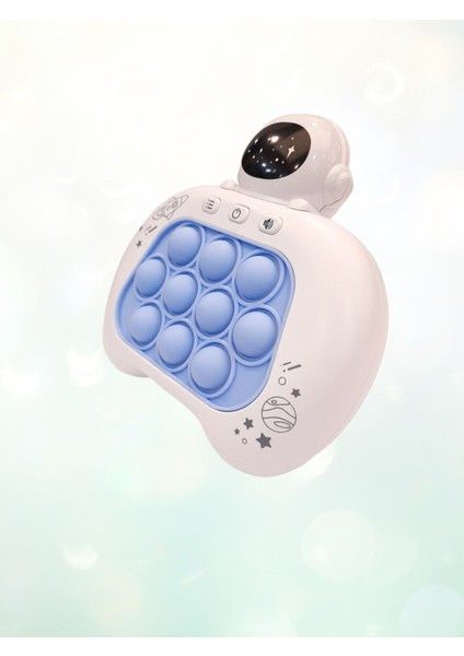 Luxury Elektronik Popit, Quick Push Konsol Uçan Astronot Model Mavi 1 Adet
