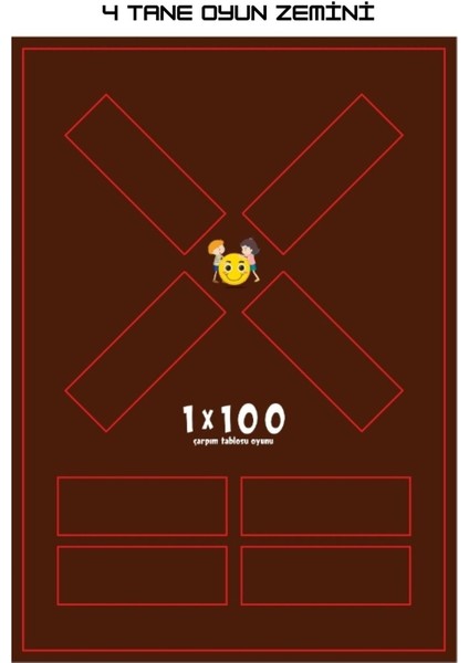 Luxury 1 x 100 ( Çarpım Tablosu - Çarpma - Oyun - Ahşap Oyuncak - Matematik - Ilkokul - Ortaokul ) 1 Adet