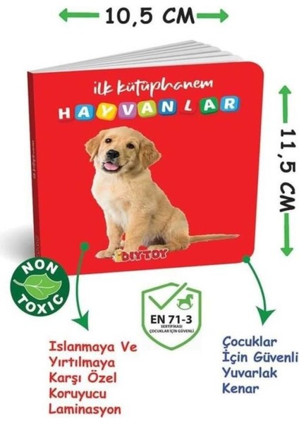 Luxury 2090 , Ilk Kütüphanem-Ilk Sözcükler 8'li Mini Kitap Seti 1 Adet modelleri