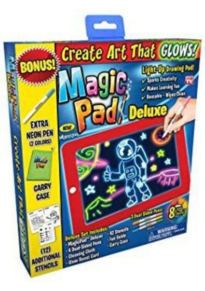 Luxury Magic Pad Çocuk Eğitici Sihirli Işıklı Kalemli Öğretici Pili Pad 1 Adet fiyatları