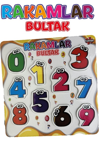 Luxury Eğitici Bul-Tak Puzzle Çocuk Bebek Zeka Geliştirici Oyuncak Rakamlar 1 Adet