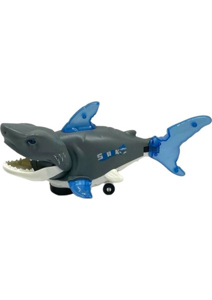 Luxury Sesli Işıklı Çarp Dön Şarkı Söyleyen Köpek Balığı Shark 27CM Gri 1 Adet