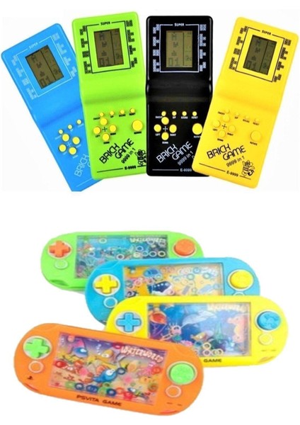 Luxury 1 Adet El Atarisi Tetris Atari 1 Adet Suda Halka Geçirme Oyun Konsolu Nostaljik Oyuncak Set 1 Adet