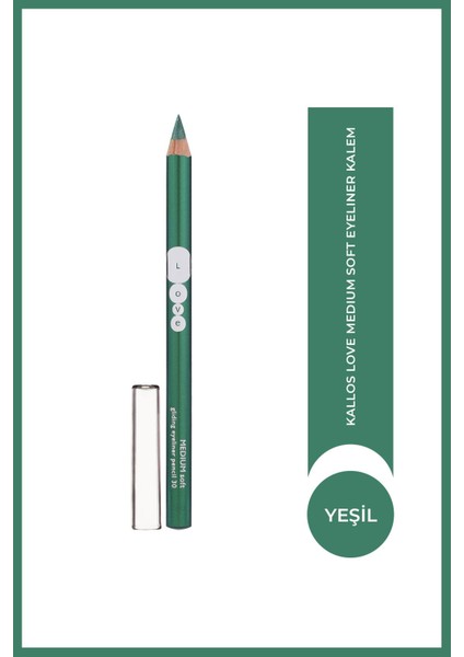 Luxury Kallos Love Medium Soft Yeşil Eyeliner Kalem 1 Adet