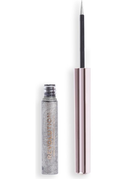 Festive Allure Chromatic Liner Likit Eyeliner Silver Flash 1 Adet