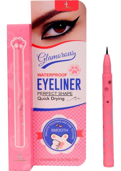 Luxury Kedi Pati Siyah Waterproof Pen Eyeliner 1 Adet