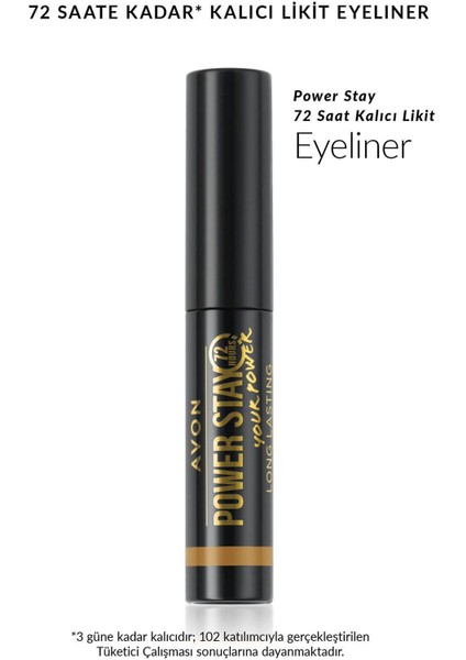 Power Stay 72 Saat Kalıcı Likit Eyeliner 1 Adet