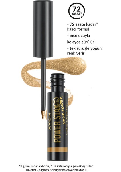 Power Stay 72 Saat Kalıcı Likit Eyeliner 1 Adet