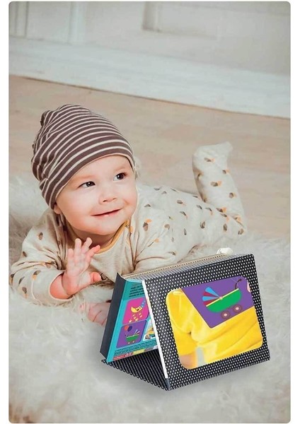 Luxury Tummy Time Aynalı Zeka Kartları Neşeli Dostlar Hayvanlar Bultak Set 1 Adet
