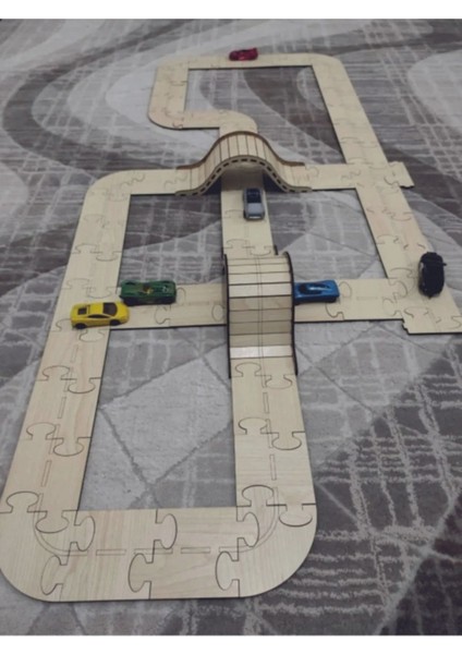 Luxury Ahşap Yol Puzzle Seti 1 Adet