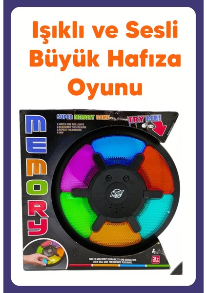 Luxury Işıklı ve Sesli Hafıza Oyunu Büyük Boy 1 Adet