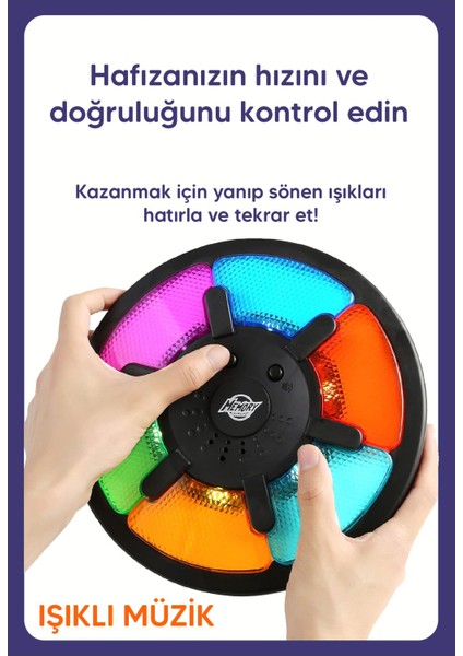 Luxury Işıklı ve Sesli Hafıza Oyunu Büyük Boy 1 Adet