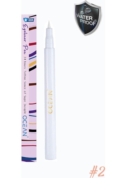 Luxury Beyaz Eyeliner, Likit Kalem Eyeliner, Suya Dayanıklı, Yoğun Pigmentli 1 Adet