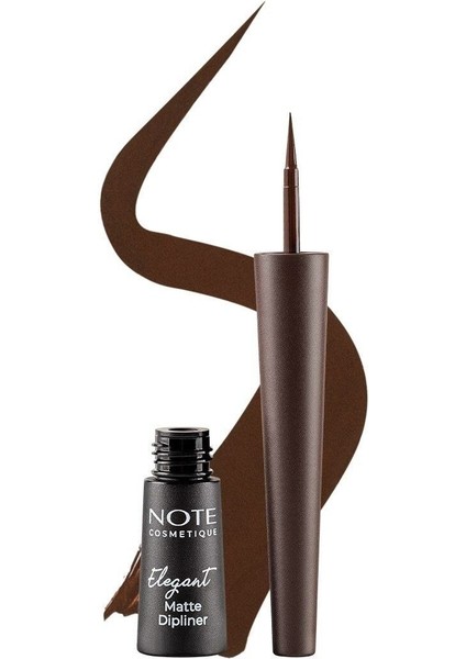 Luxury Elegant Matte Dipliner Waterproof Kahverengi 02 1 Adet