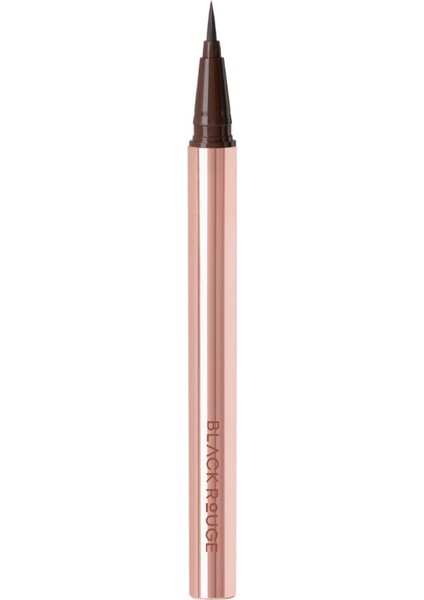Luxury Suya Dayanıklı Kadife Uçlu Eyeliner Power Proff Pen Liner Kahverengi 1 Adet