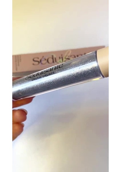 Luxury Simli Gümüş Renkli Eyeliner ve Far 1 Adet