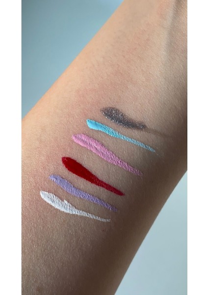 Luxury Simli Gümüş Renkli Eyeliner ve Far 1 Adet