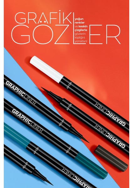 Graphic Liner Keskin Uçlu Likit Eyeliner Blue Waves 1 Adet