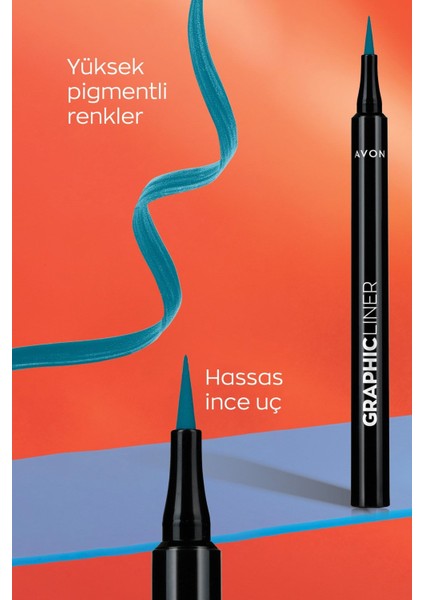 Graphic Liner Keskin Uçlu Likit Eyeliner Blue Waves 1 Adet
