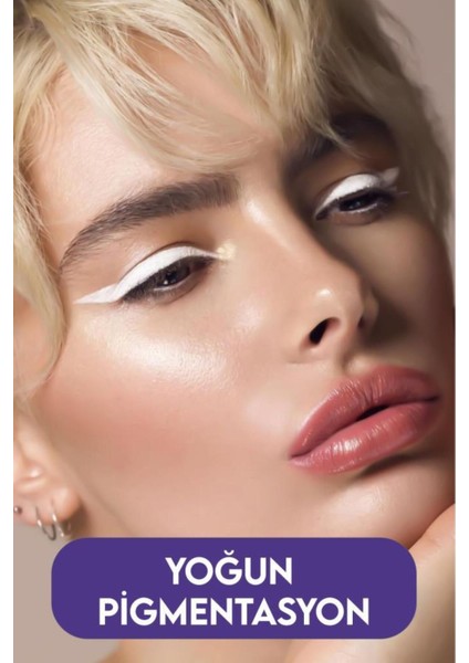 Luxury Ponponlu Beyaz Kalem Eyeliner 1 Adet
