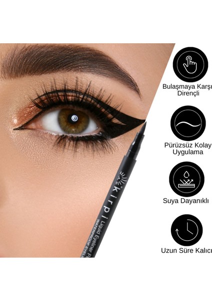 Luxury Kirpi Akmayan Eyelıner Göz Kalemi 'siyah' 1 Adet