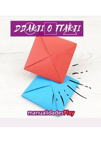 Luxury Squid Game Ddakji Zarf Çevirme Oyunu Ürün 2 Li 1 Adet