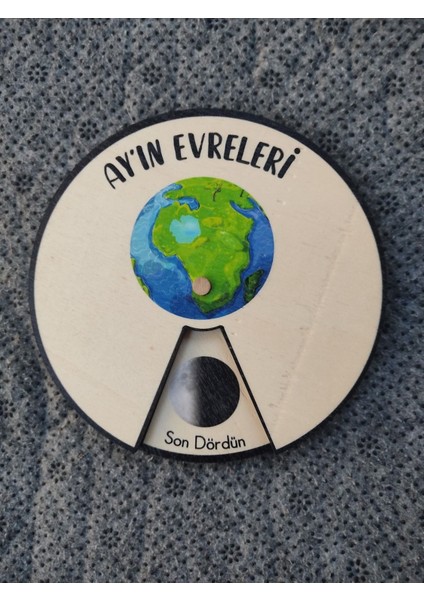 Luxury Ayın Evreleri Yuvarlak Çarklı Sistem 15 cm Çap 1 Adet