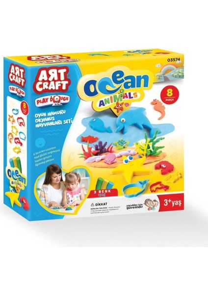 Luxury Art Craft Oyun Hamuru Okyanus Hayvanları Seti 150 gr 03574 1 Adet modelleri