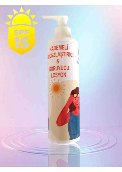Organıc Kademeli Bronzlaştırıcı Koruyucu Losyon SPF15 200ML modelleri