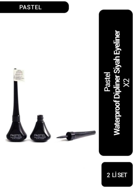 Waterproof Dipliner Siyah Eyeliner x 2 Adet 1 Adet